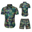Couple Casual Hawaii Beach Short Sleeve Suit