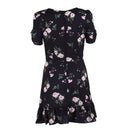 Women Mini Boho Floral Dress