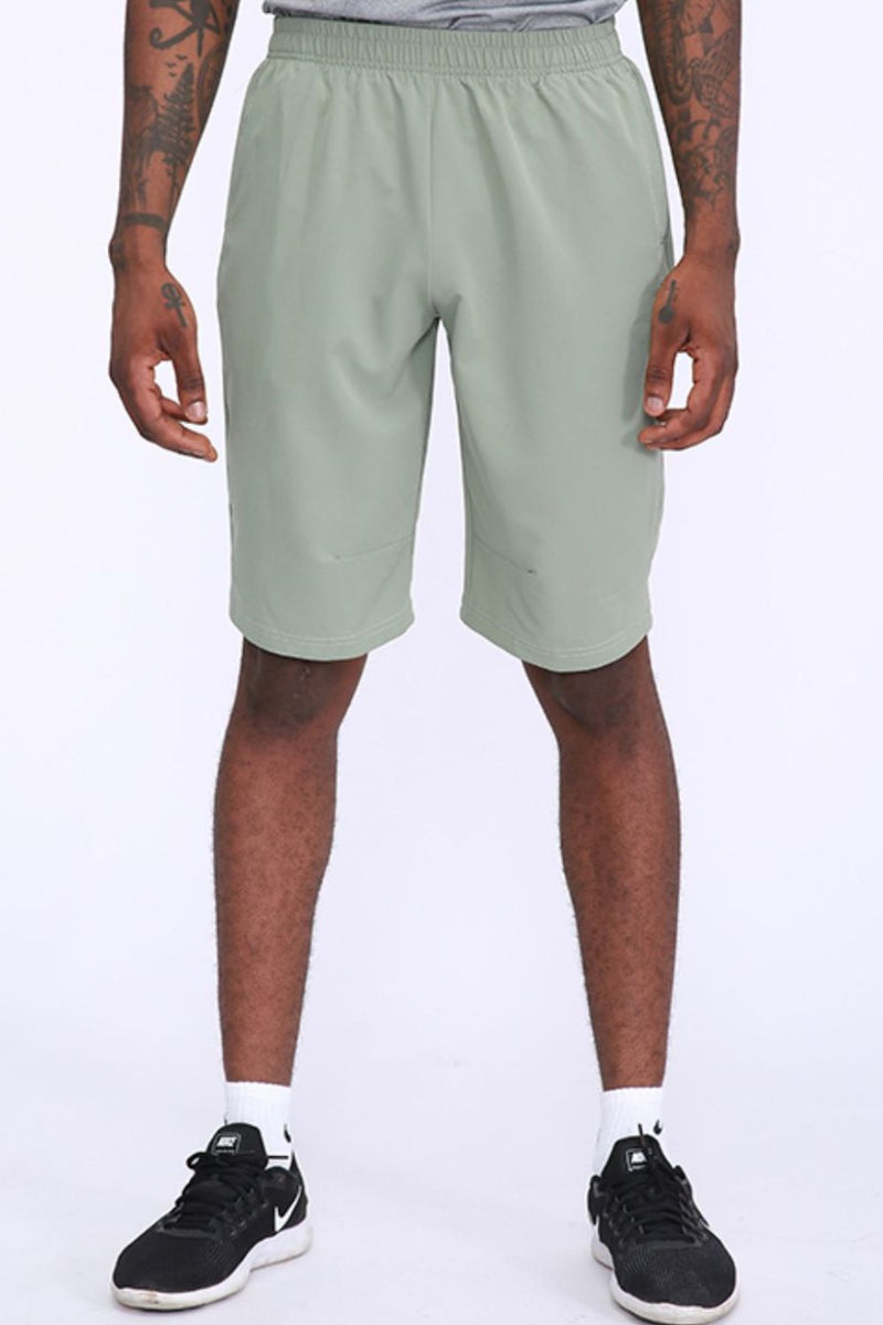 Elastic Waist Bermuda Shorts