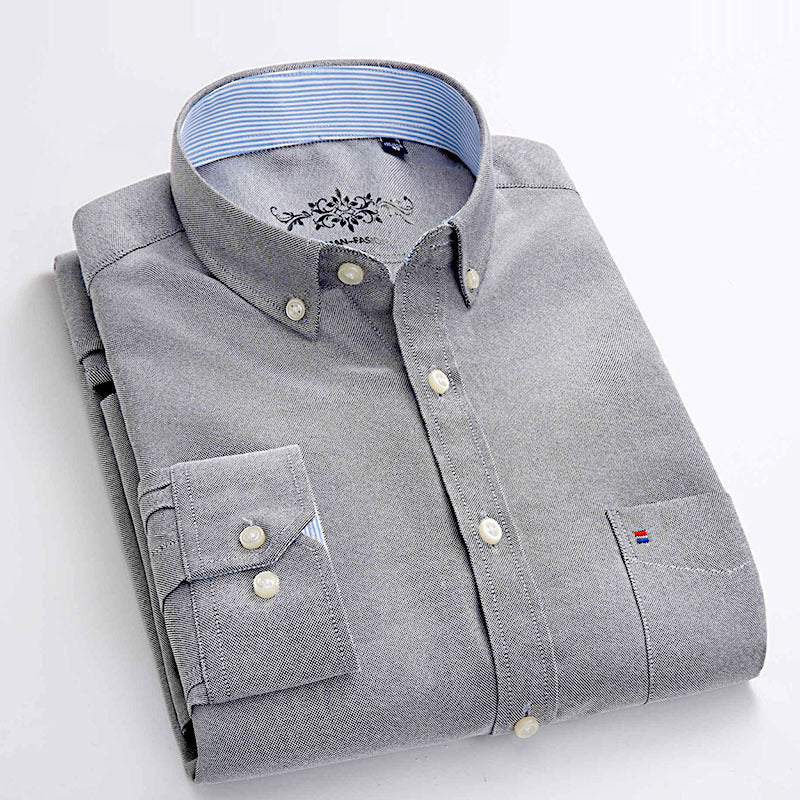 Casual Men's Business Slim Fit Long Sleeve Shirt