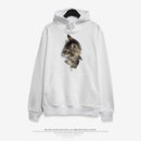 Three-dimensional cat print hoodie