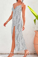 Printed Sweetheart Neck Cami Dress