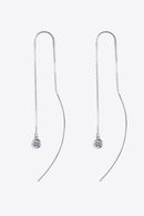Moissanite 925 Sterling Silver Threader Earrings