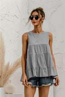 Sleeveless Tiered Top