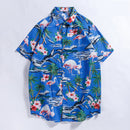 Casual plus size beach Hawaiian men's shirt
