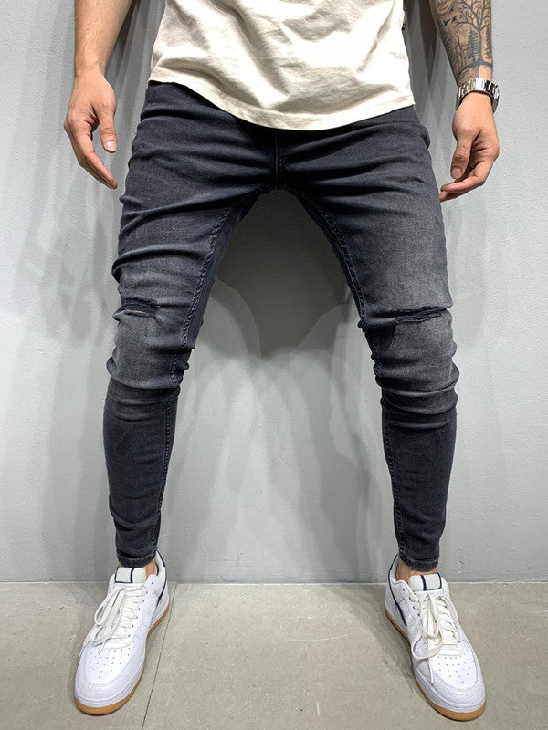 European And American Men Cut Youth Skinny Jeans