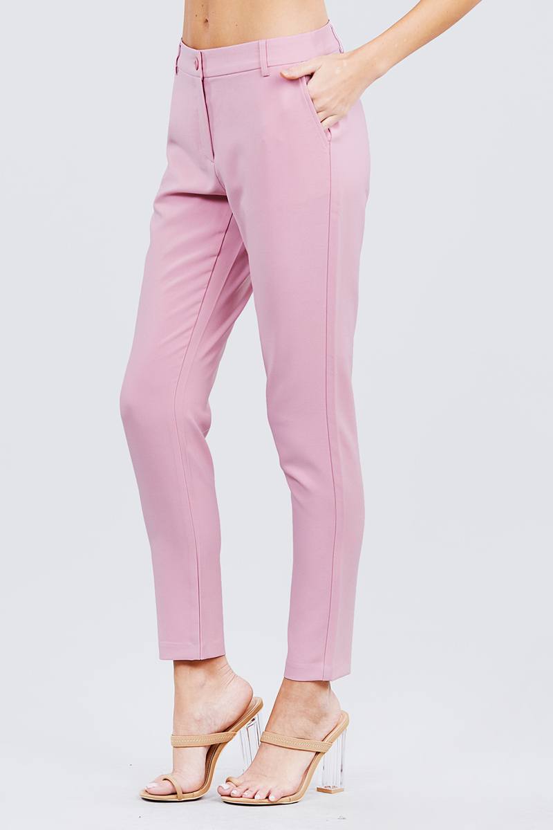 Seam Side Pocket Classic Long Pants