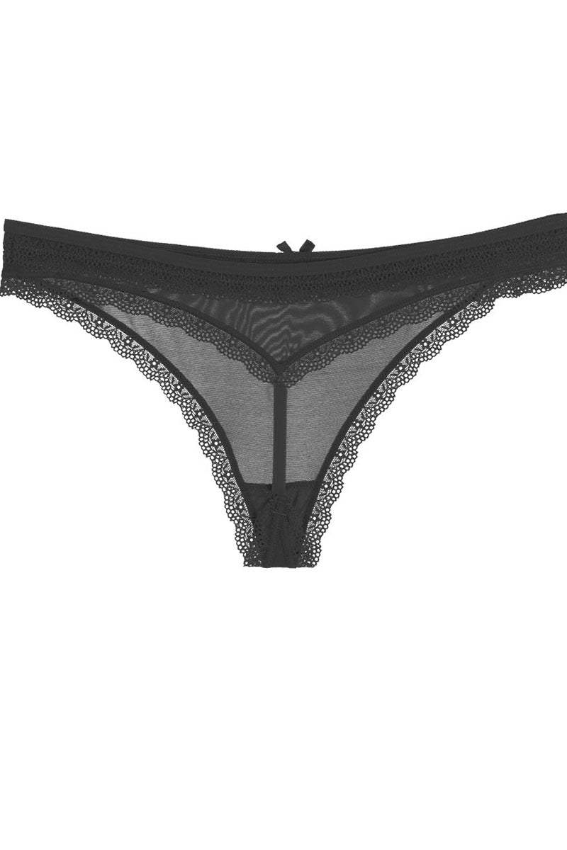 Lace & Mesh G-string Thong