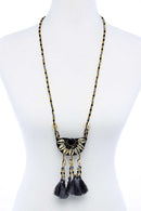 Fashion Sea Shell And Beaded Long India Necklace
