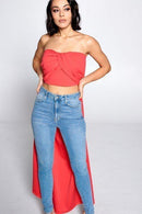 Strapless Long Top