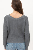 Long Sleeves, Tied Up, Ruched Detail