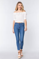 Off Shoulder Lace Detailed Top