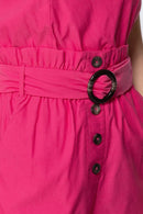 Cami Strp Belted Romper