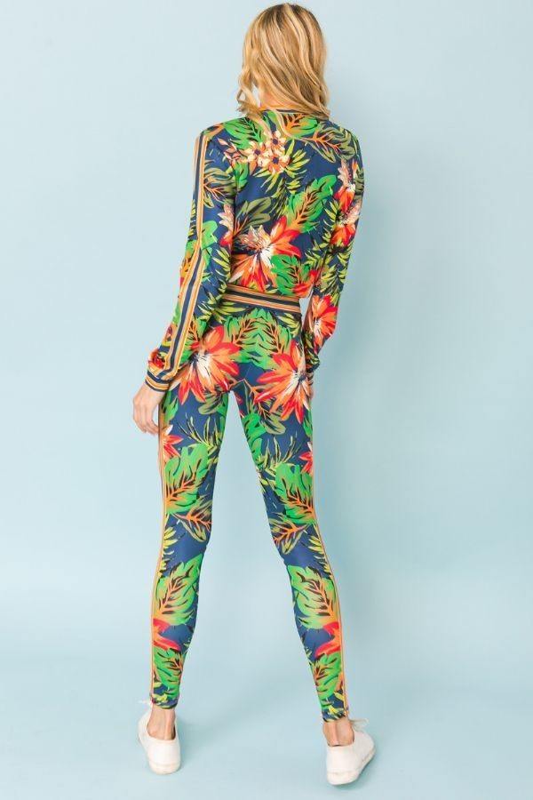 Floral Mix Print Tracksuit