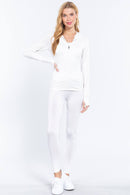 Long Slv Hoodie Workout Track Jacket