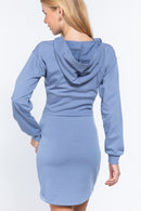 Hoodie French Terry Mini Dress