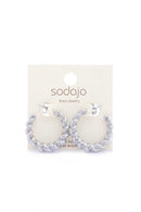 Croissant Open Circle Earring