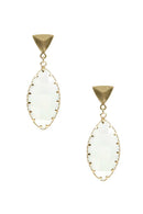 Triangle Resin Dangle Earring