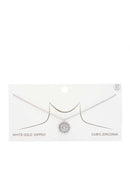 Evil Eye Sun Charm Gold Dipped Necklace