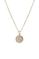 Crystal Clock Round Necklace