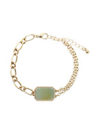 Stone Metal Chain Bracelet