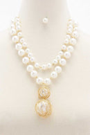 Pearl Wrapped Layered Necklace