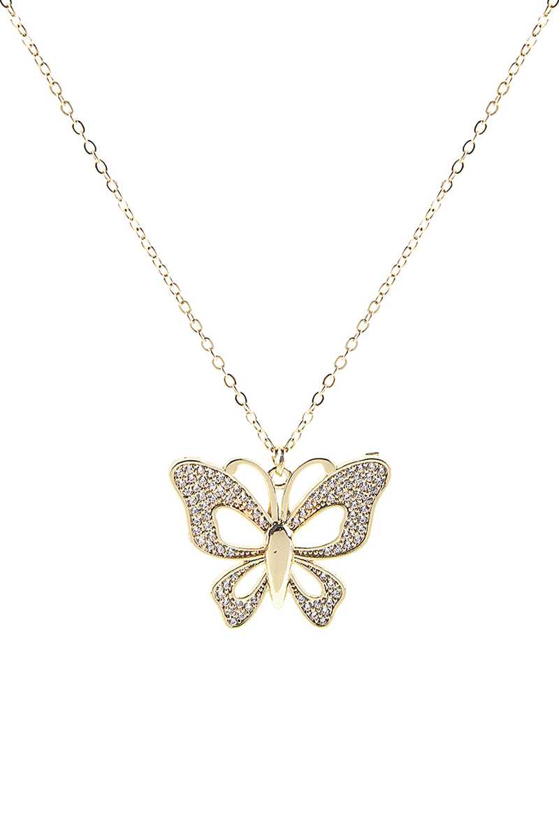 Hollow Butterfly Necklace