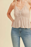 Front Ruch Babydoll Tank