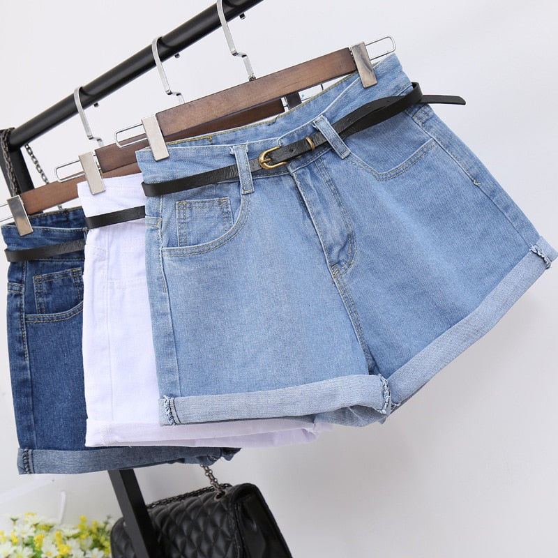 High Waist Women Jeans Denim Shorts