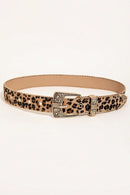Leopard PU Leather Belt