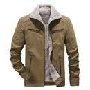 Jacket Coat Men's Fleece Heavy Coat Lamb Fleece
