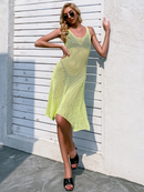 Solid Sheer Cover Up Without Bikini