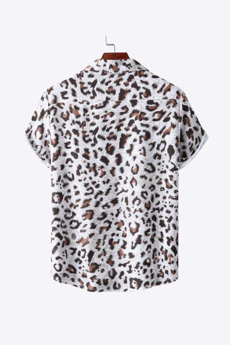 Full Size Leopard Pocket Shirt