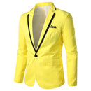 Men's Casual Single Button Suits Men's Slim Groomsmen Dresses