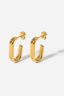 Shape of You Double-Layered U-Hook Earrings