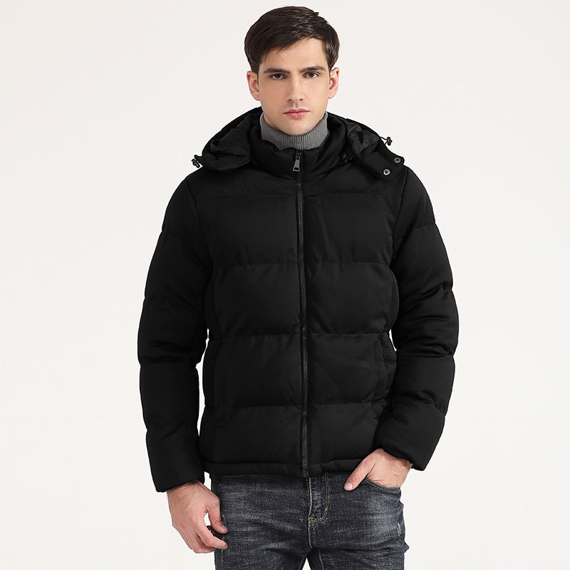 Pure Color Down Padded Jacket Short Coat