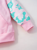 Girls Camouflage Hoodie and Pants Set
