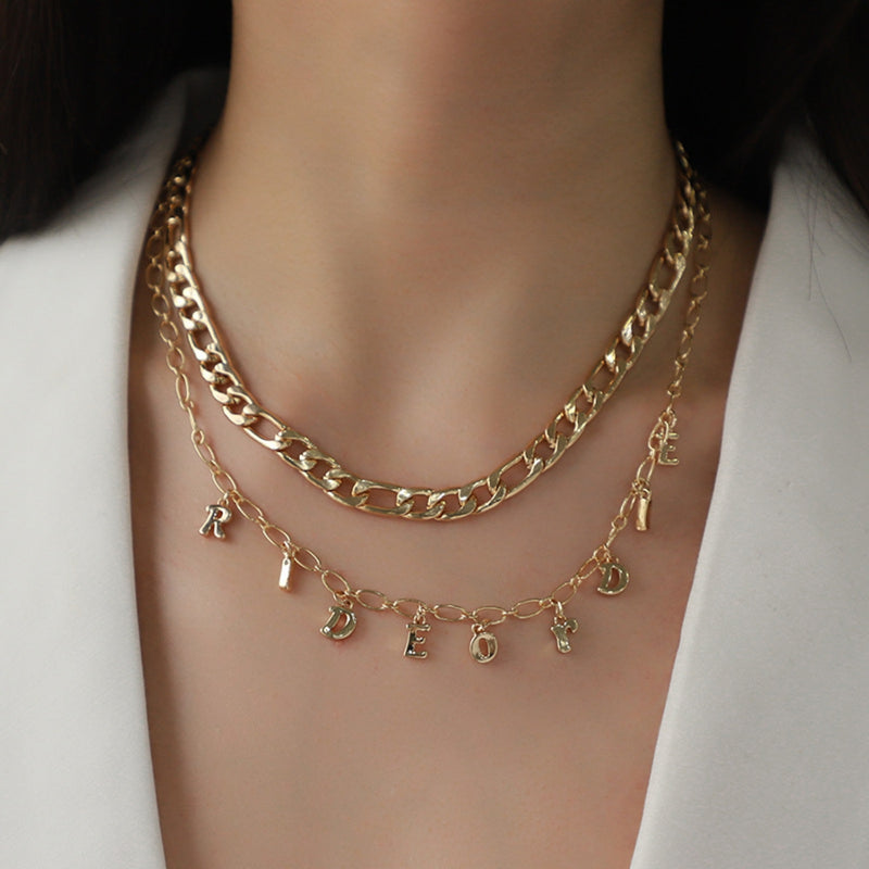 Double-Layered Alloy Necklace