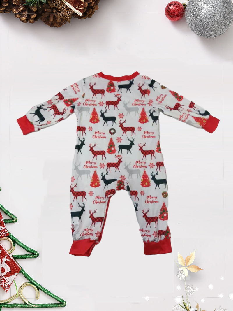 Reindeer Print Top and Pants Set