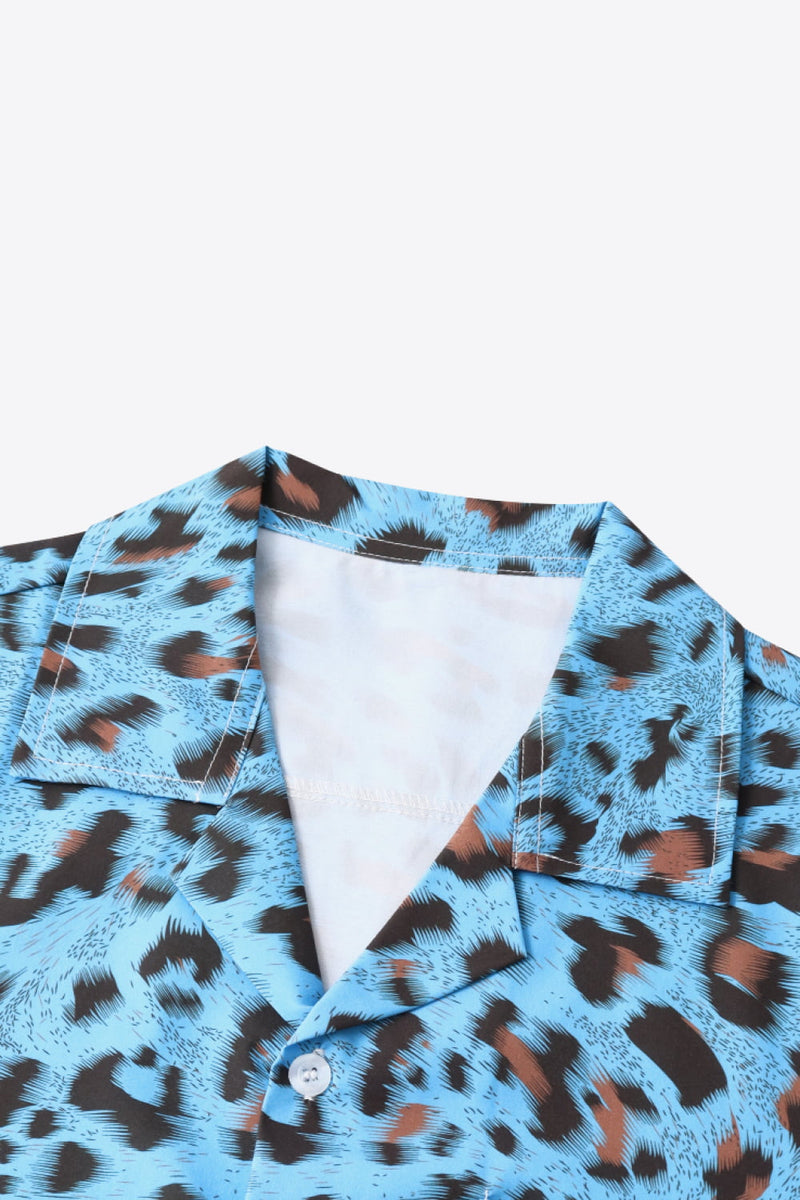 Full Size Leopard Pocket Shirt