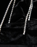 Rhinestone Cutout Sheer Mesh Bodycon Dress