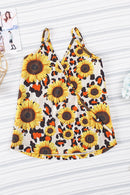 Printed Surplice Spaghetti Strap Cami