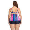 Women Print Four Corners Split swimwear