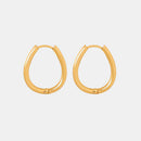 Titanium Steel Huggie Earrings