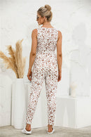 Leopard Print Cami Jumpsuit