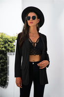 Solid Pocketed Blazer