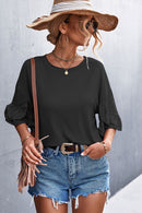 Flare Sleeve Round Neck Tee