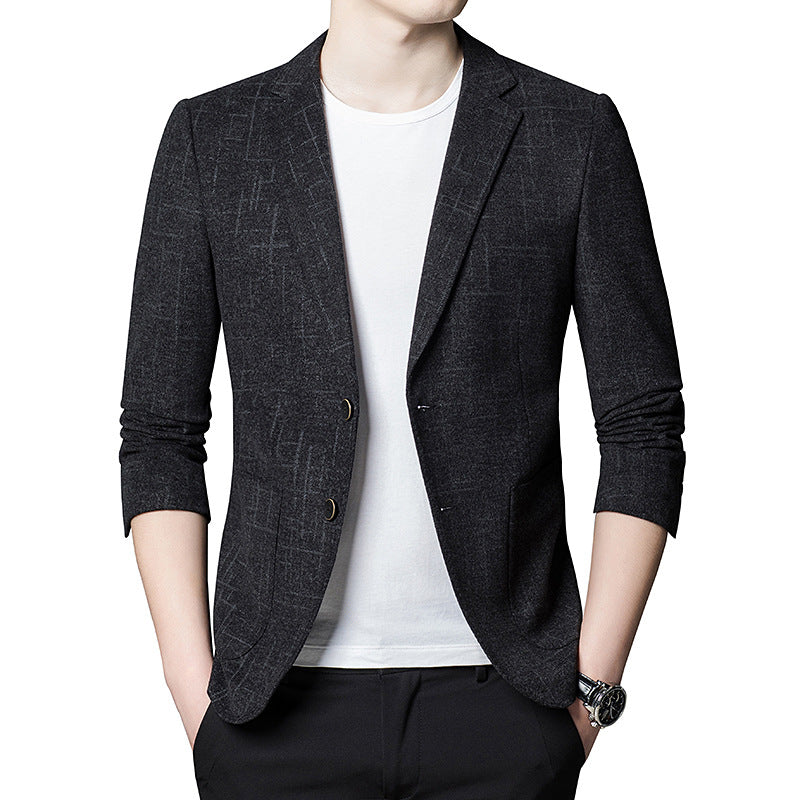 New Korean Elastic Men''s Casual Suit Men''s Slim Fashion Suit Top