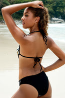 Animal Print Halter Neck One-Piece Swimsuit