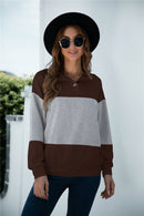 Colorblock Three Button Top